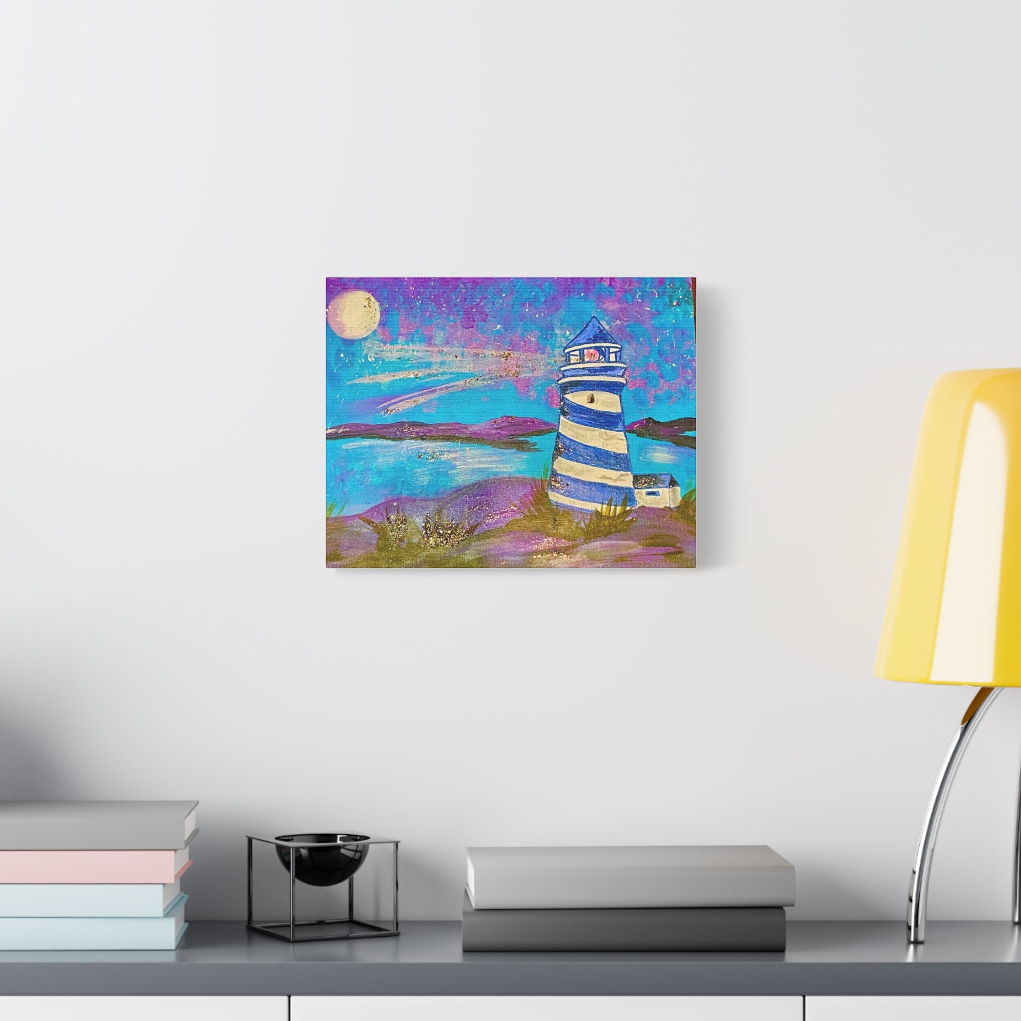 Canvas Art Lighthouse — Paint N' Sip Collection by Joy Carothers (Matte Stretched 1.25")