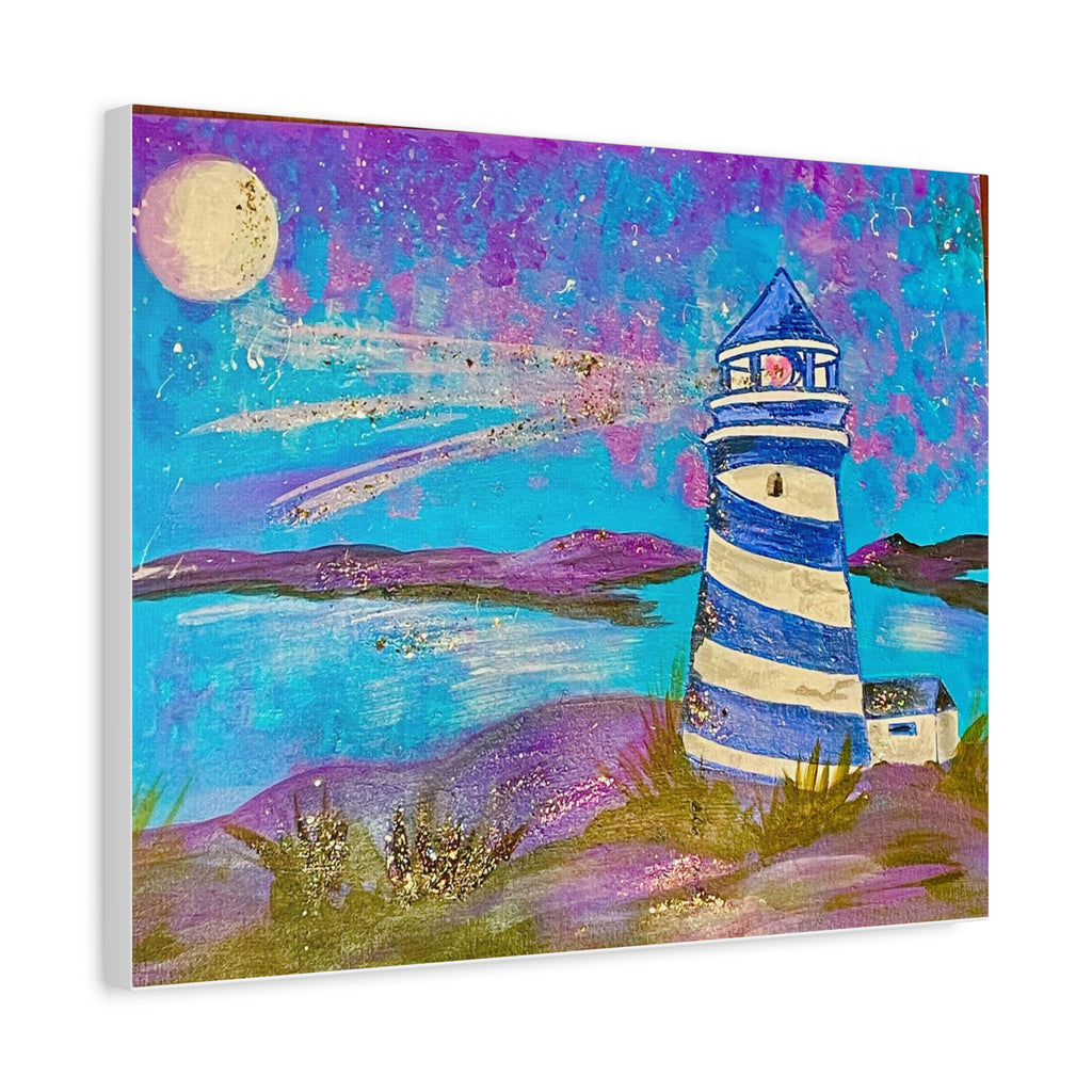 Canvas Art Lighthouse — Paint N' Sip Collection by Joy Carothers (Matte Stretched 1.25")