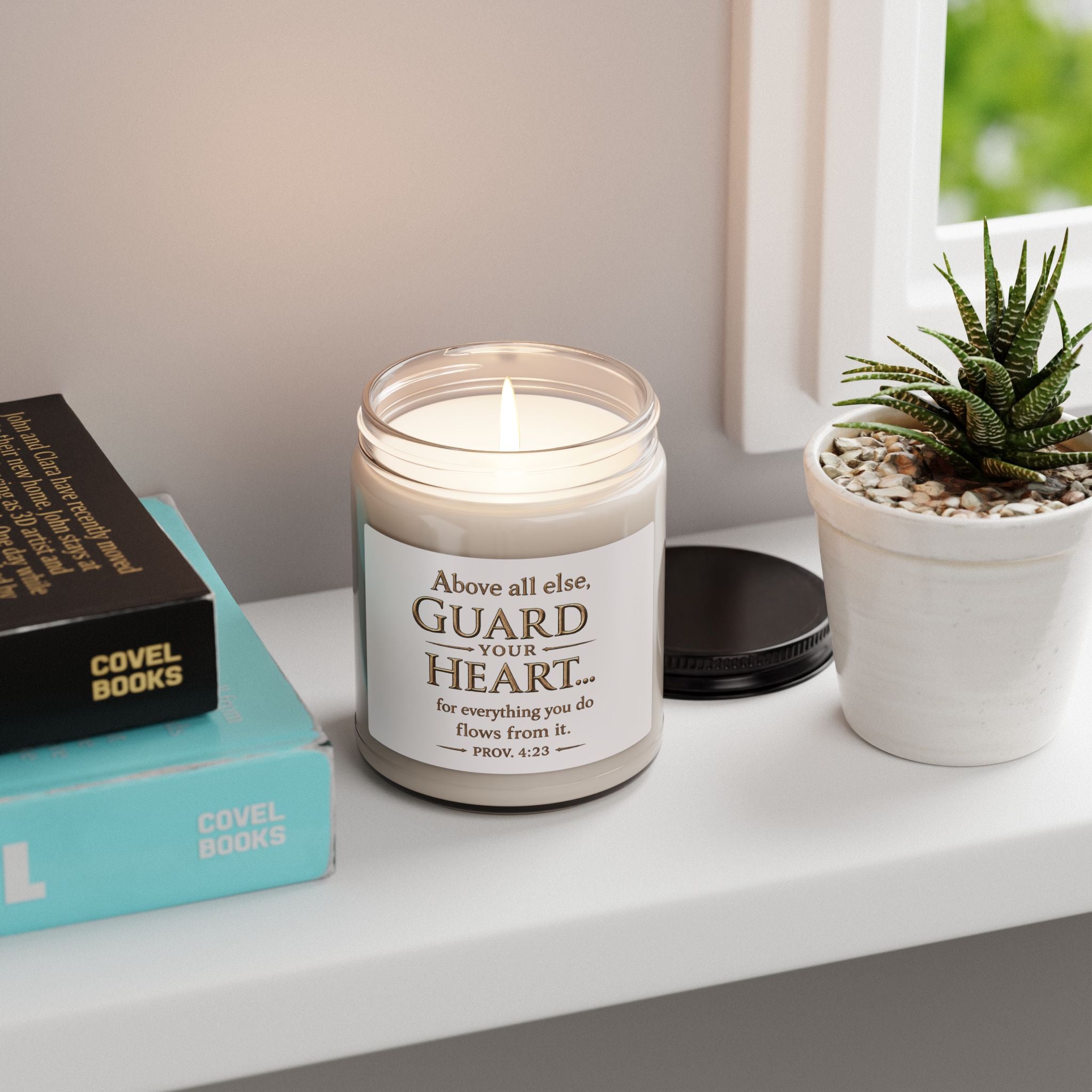 Proverbs 4:23 Scented Soy Candle — 9oz Relaxation & Meditation Candle