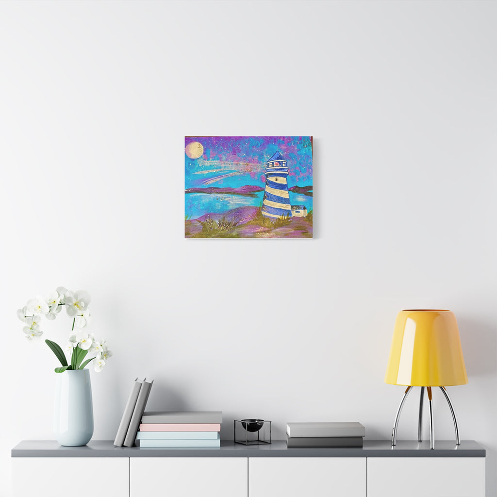 Canvas Art Lighthouse — Paint N' Sip Collection by Joy Carothers (Matte Stretched 1.25")
