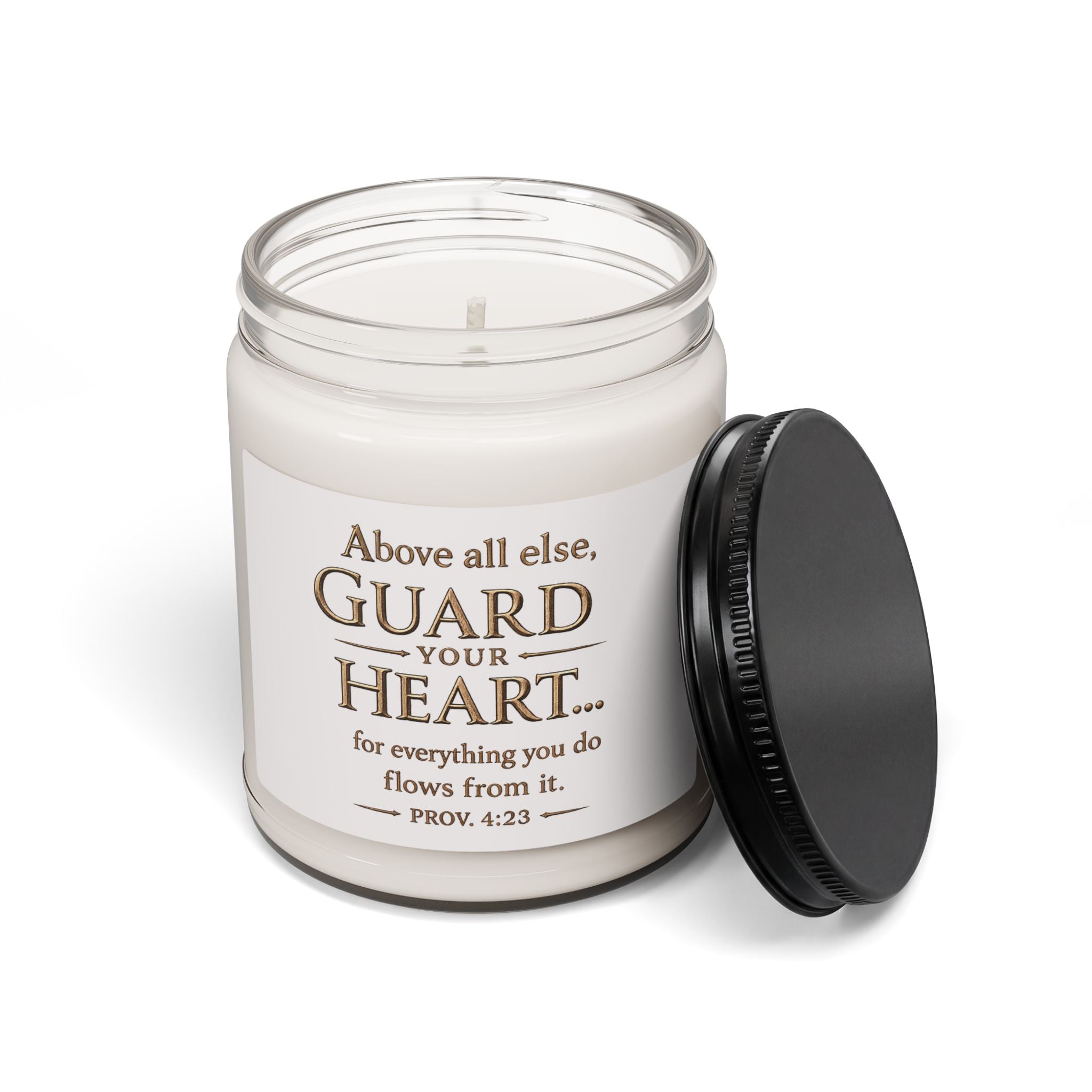 Proverbs 4:23 Scented Soy Candle — 9oz Relaxation & Meditation Candle