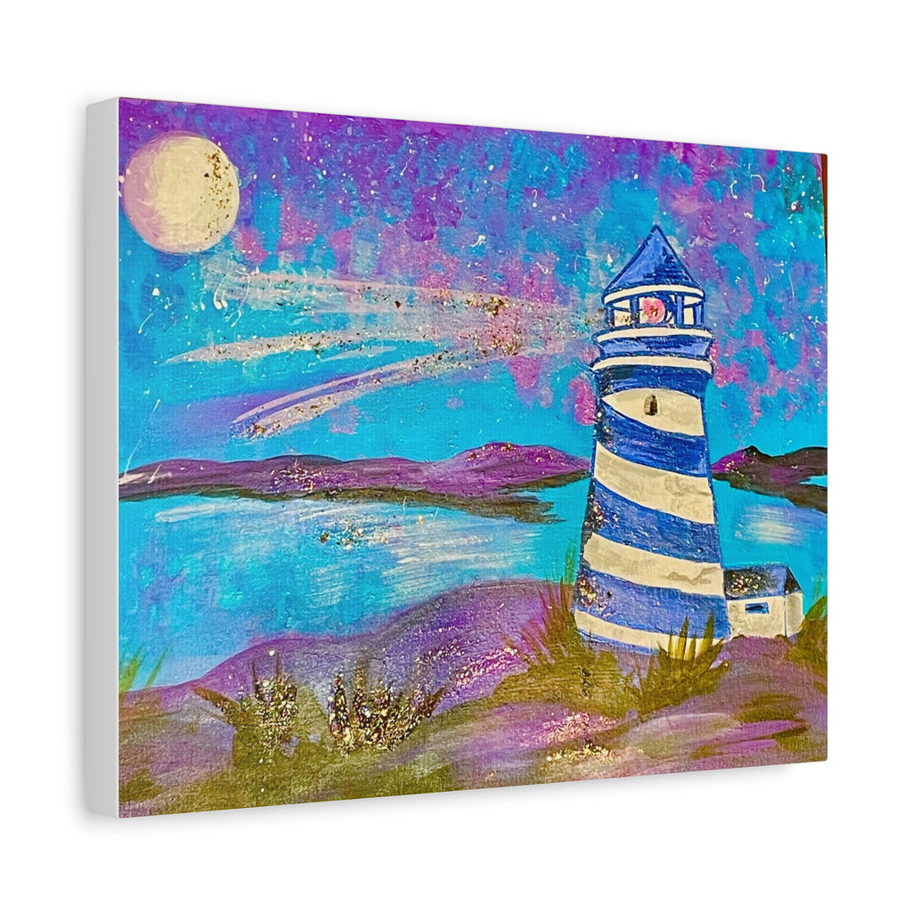 Canvas Art Lighthouse — Paint N' Sip Collection by Joy Carothers (Matte Stretched 1.25")