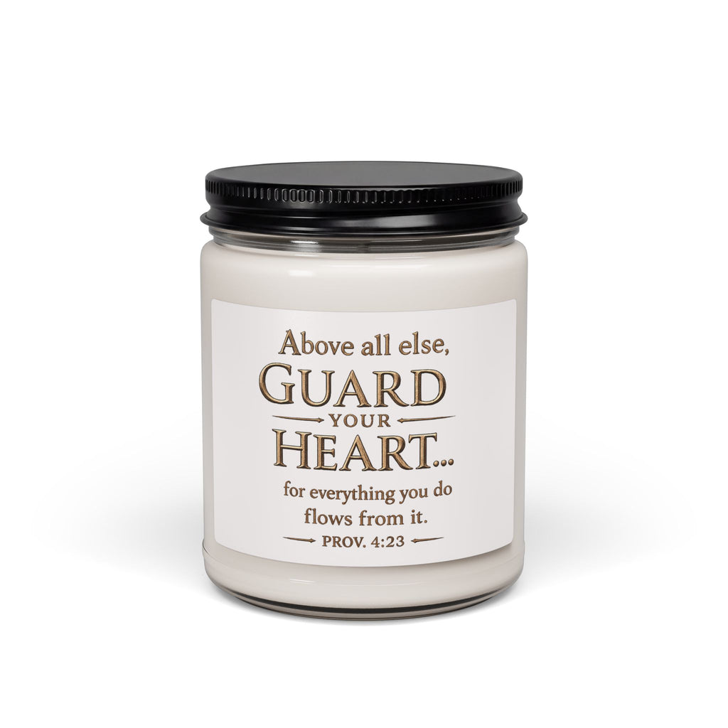 Proverbs 4:23 Scented Soy Candle — 9oz Relaxation & Meditation Candle